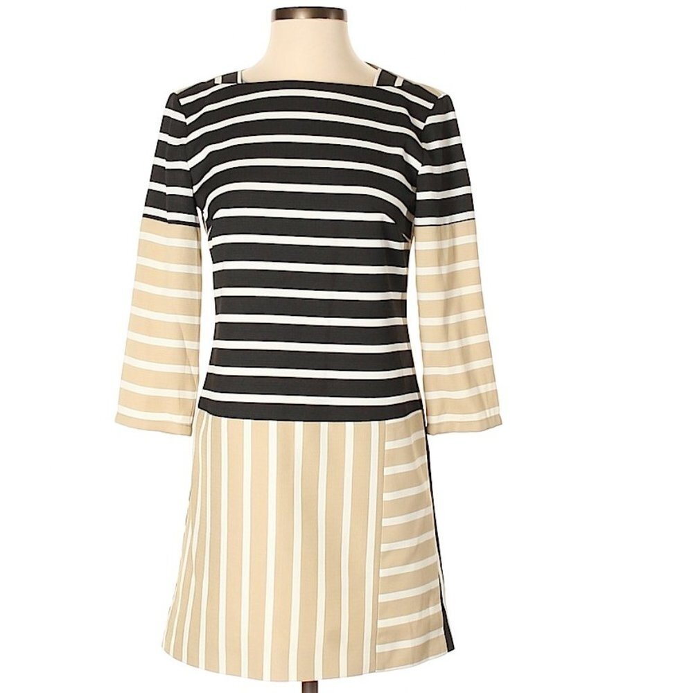 NEW 4 Collective Striped Casual Dress P4311